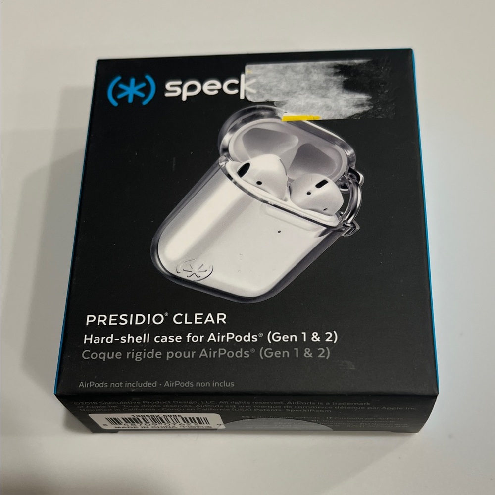 Speck Presidio Clear Case for AirPods Gen 1 & 2 - Transparent